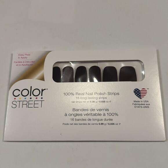 NWT Color Street "Made in Milan" Shimmery Brown Red Nail Strip - Picture 2 of 4